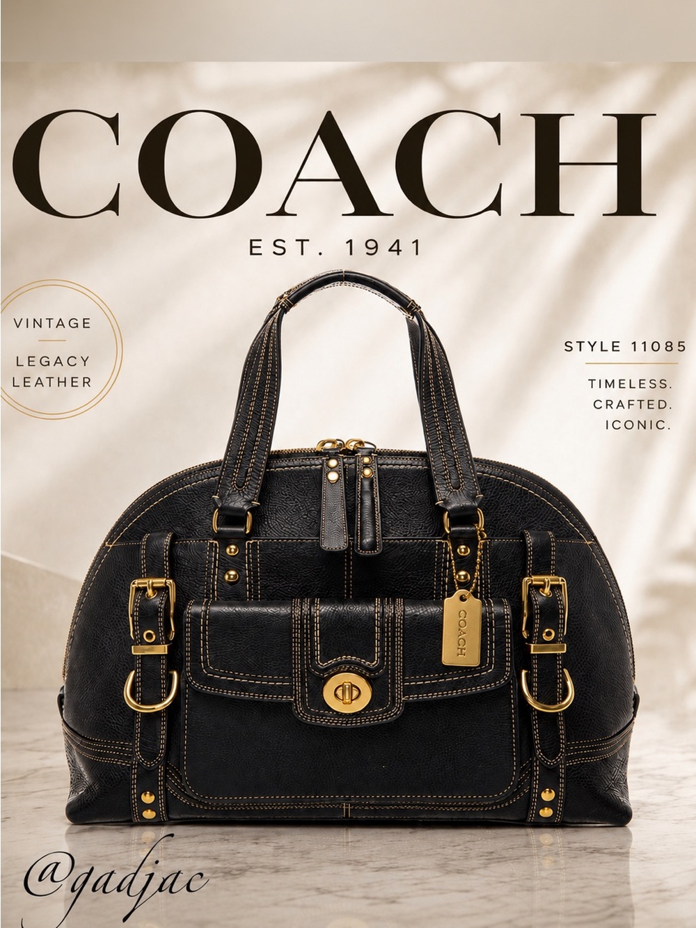 Vintage Coach Hamptons Miranda Satchel | Style 11085